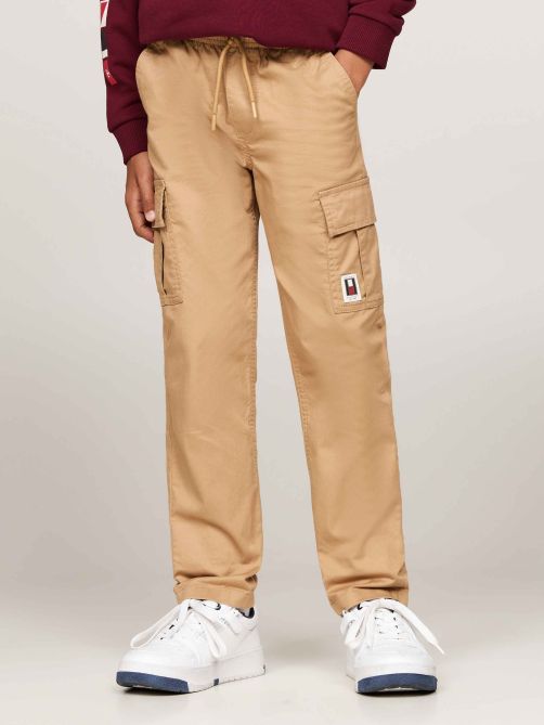 Pull-On Relaxed Cargo Trousers