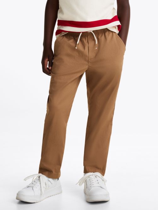 Lightweight Woven Drawstring Trousers