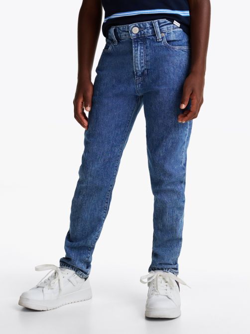 Faded Straight Leg Jeans