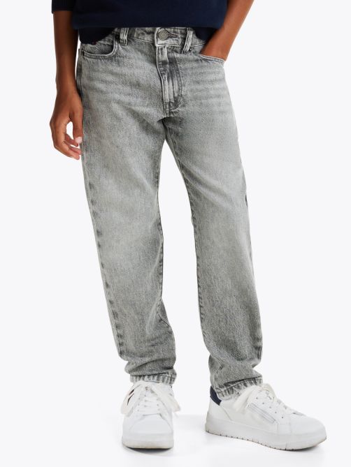 Faded Straight Leg Jeans