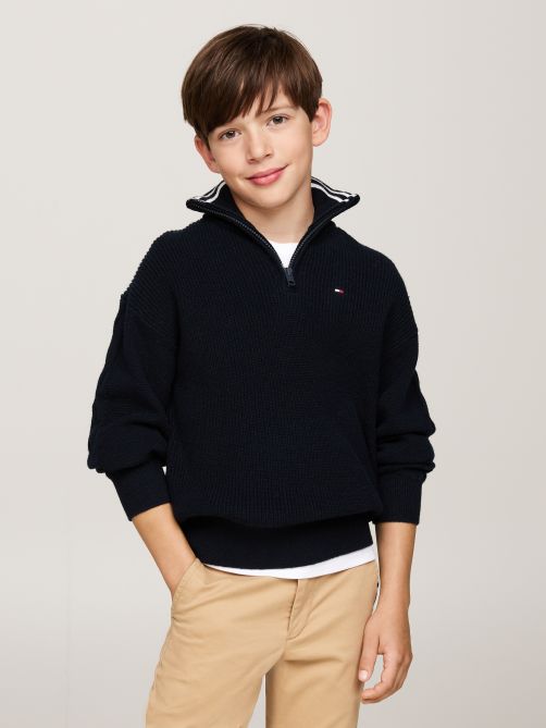 Quarter-Zip Turtleneck Jumper