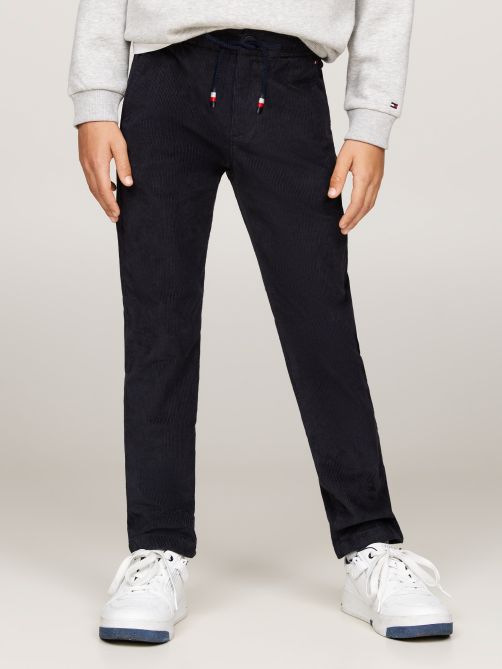 Drawstring Corduroy Relaxed Chinos
