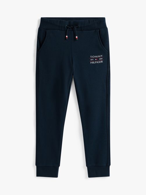 بنطلون جوغر بأساور مزين بالشعار