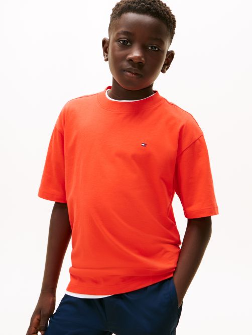 تيشيرت جيرسي مطرز بعلم الشعار