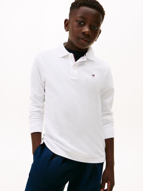 Regular Fit Pique Long Sleeve Polo Shirt