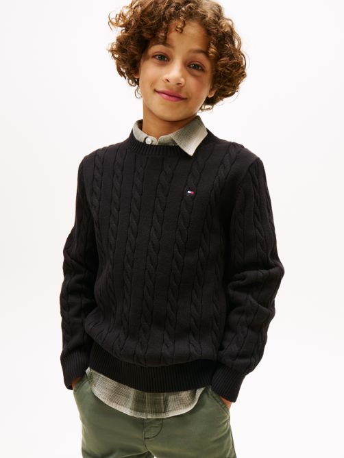 Cable Knit Crew Neck Jumper