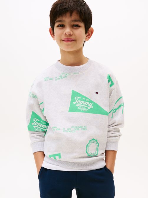 All-Over Logo Print Sweatshirt