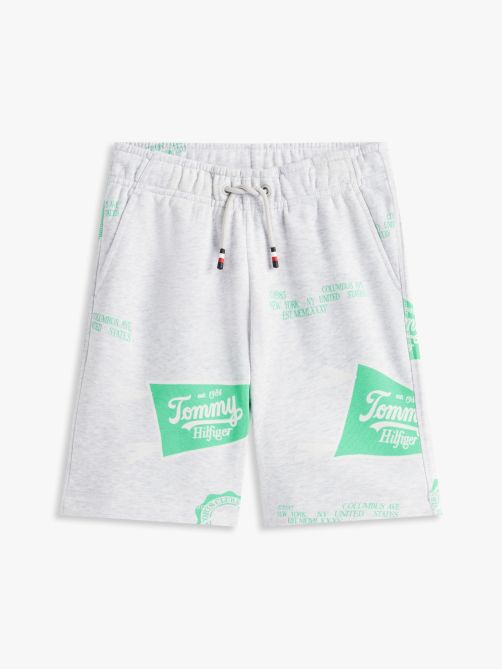 All-Over Logo Print Sweat Shorts