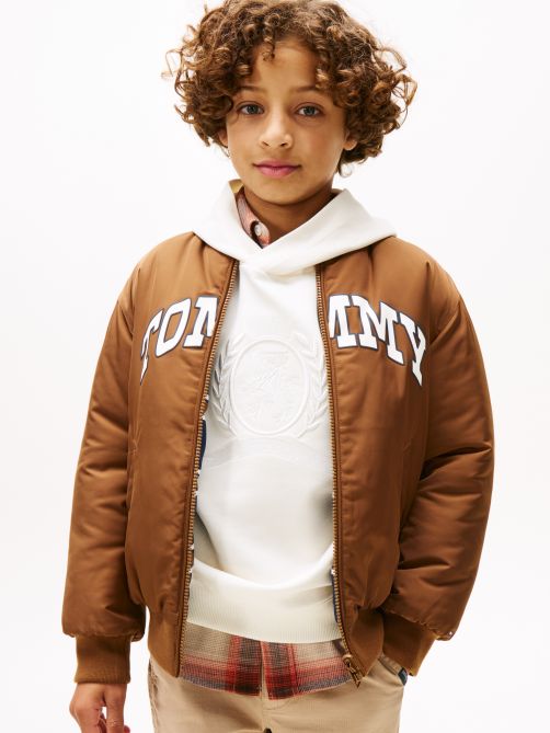 Varsity Reversible Relaxed Bomber Jacket