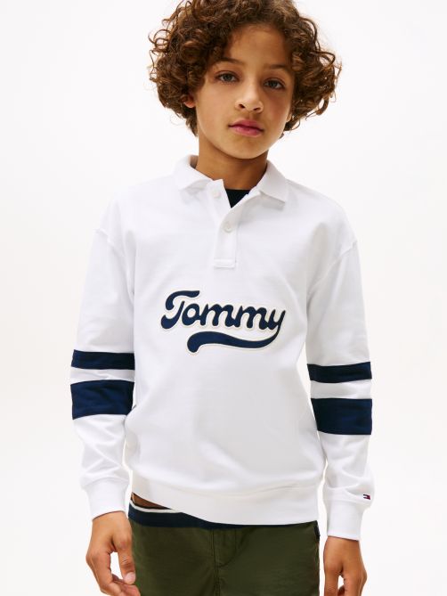 قميص بولو بأكمام طويلة بطبعة