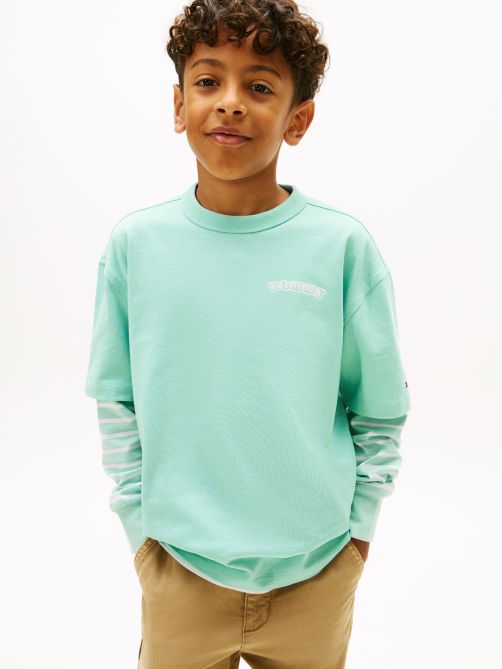 Textured Back Logo Jersey T-Shirt