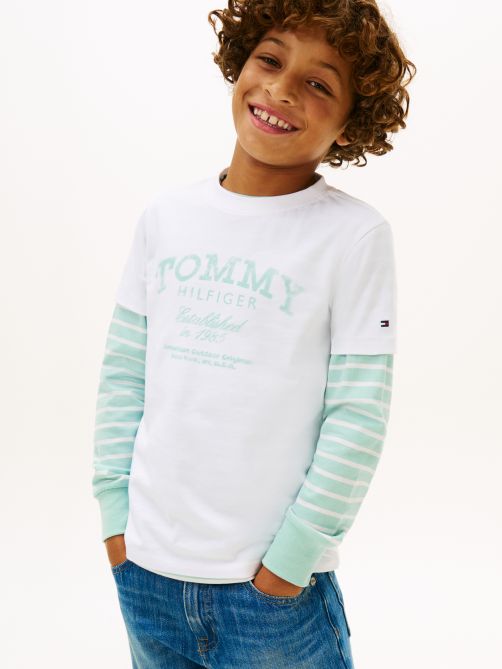 Tommy Faded Print Short Sleeve T-Shirt