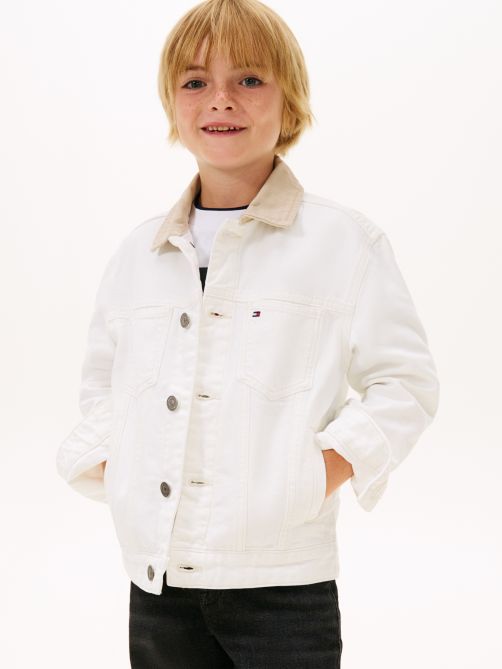 Heritage Back Logo Denim Trucker Jacket
