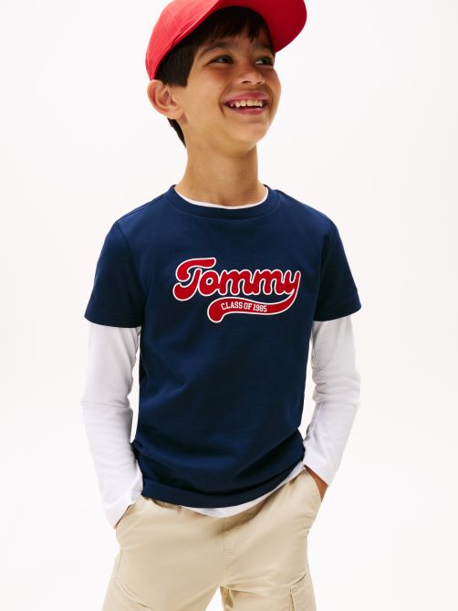 Varsity Interlock Knit Logo T-Shirt