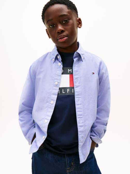 Flag Embroidery Oxford Shirt