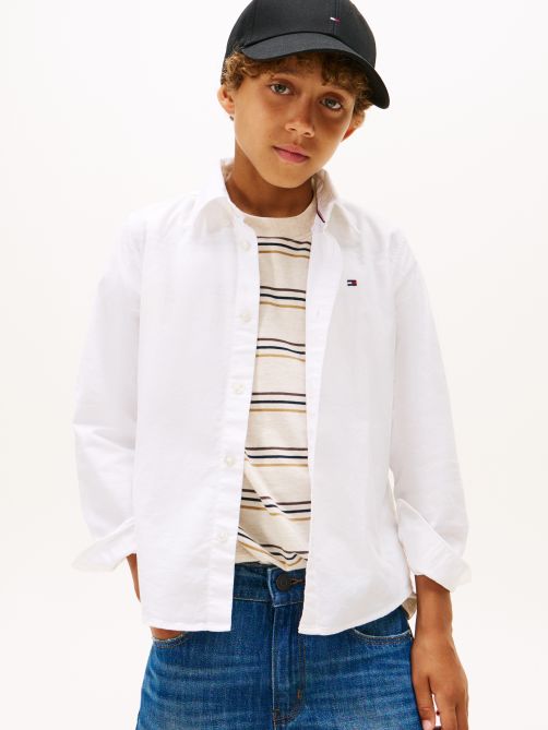 Flag Embroidery Oxford Shirt