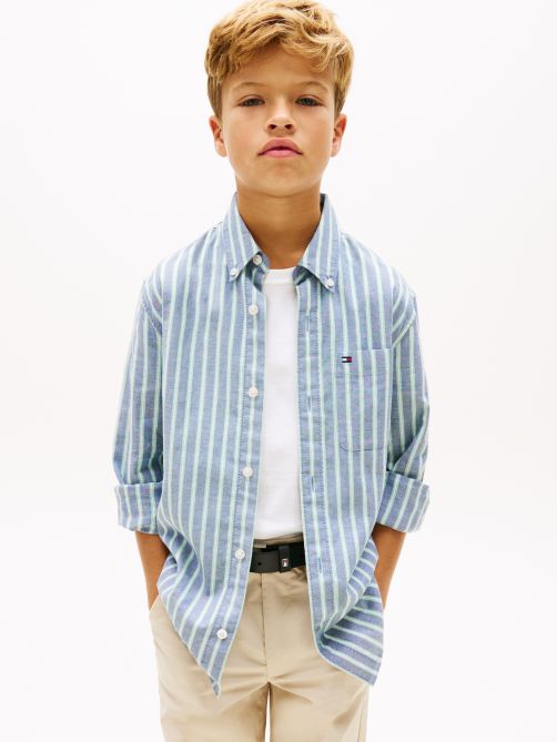 Essential Multicolour Ithaca Stripe Oxford Shirt