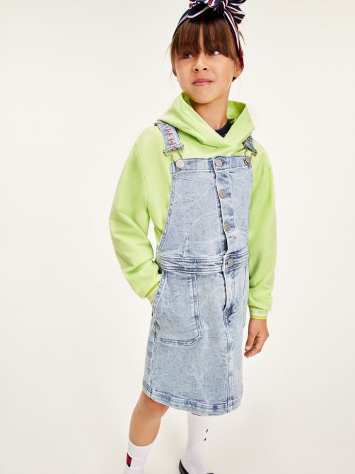 Denim Dungaree Dress