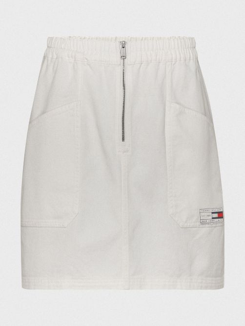 Organic Cotton Utility Zip Skirt