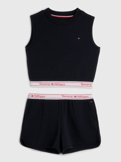 Tape Tank Top And Shorts Set