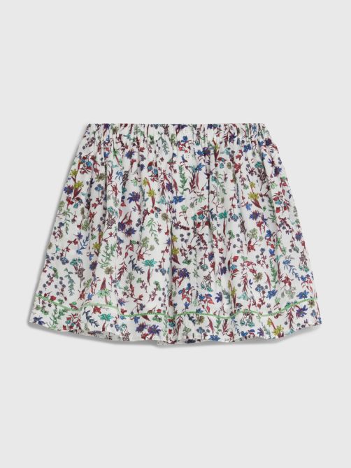 تنورة بقصة واسعة مزينة بطبعة زهور