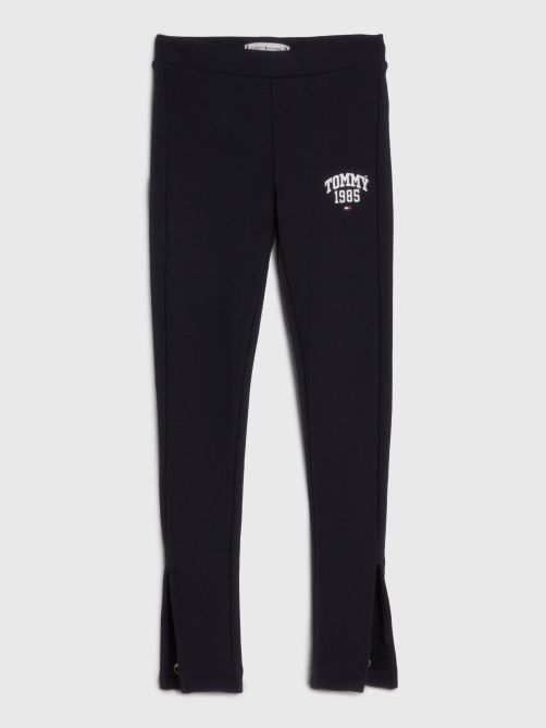 بنطلون ليغنز طويل بحافة مفتوحة