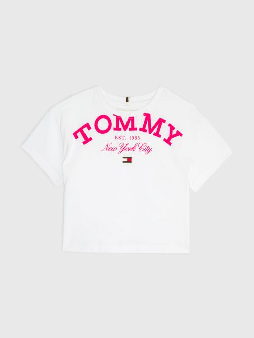 تيشيرت واسع مزين بالشعار