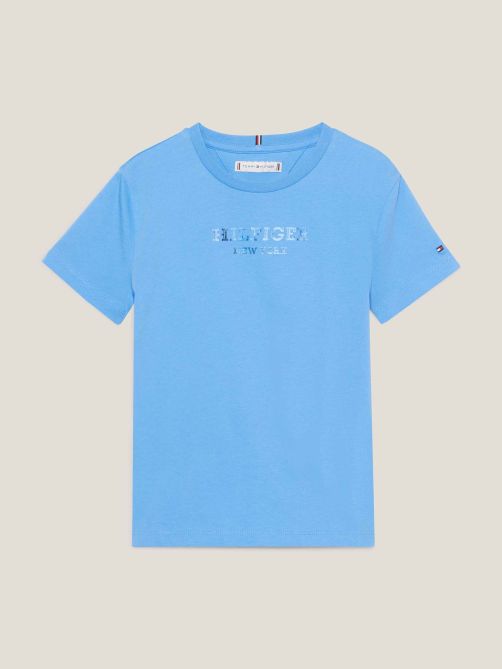 تيشيرت مزين بشعار تومي هيلفيغر