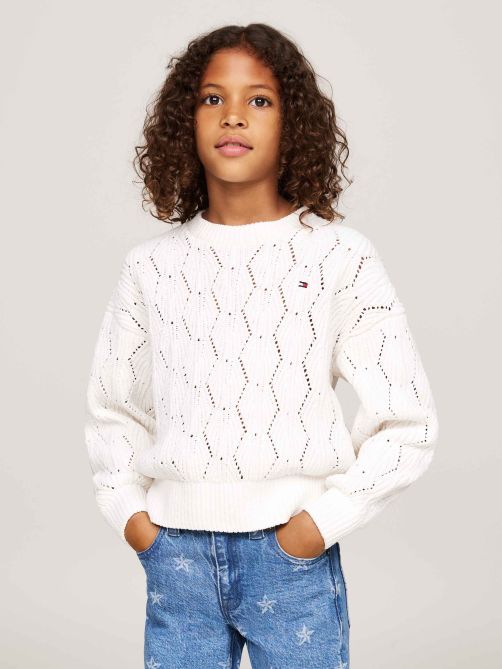 Chenille Open Knit Relaxed Jumper