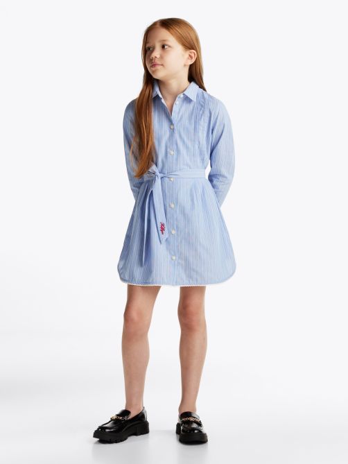 فستان قميص مخطط