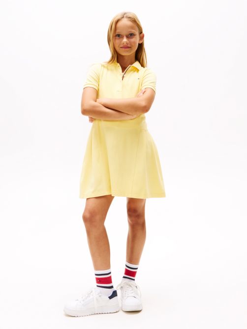 فستان بولو بكسرات