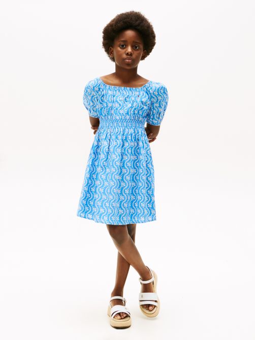 فستان ميدي بطبعة زهور