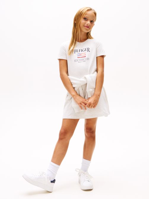 Sequin Hilfiger Flag T-Shirt Dress