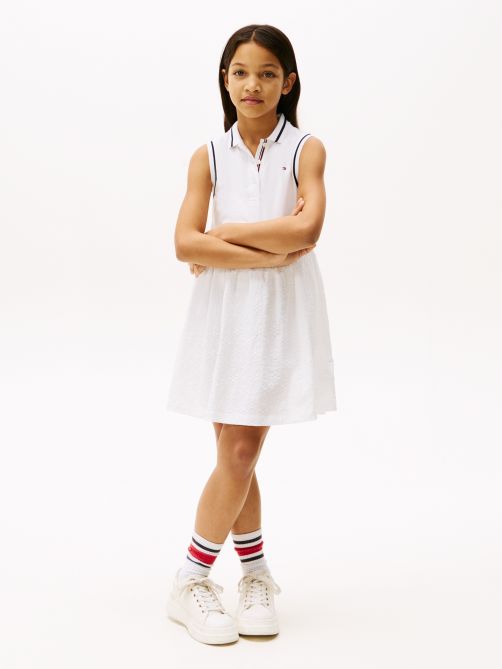 Broderie Anglaise Polo Dress