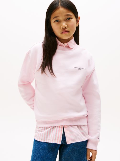 Mixed Stripe Logo Lace Shirt