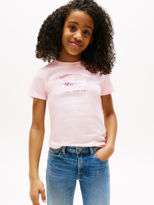 Metallic Logo Slim T-Shirt