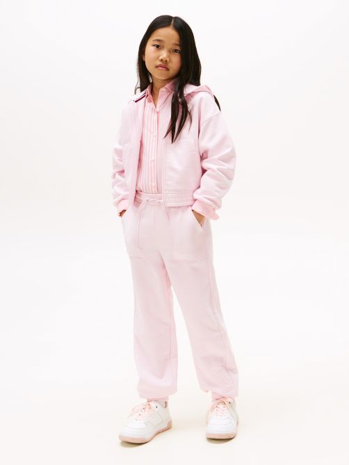 Textured Logo Relaxed Joggers