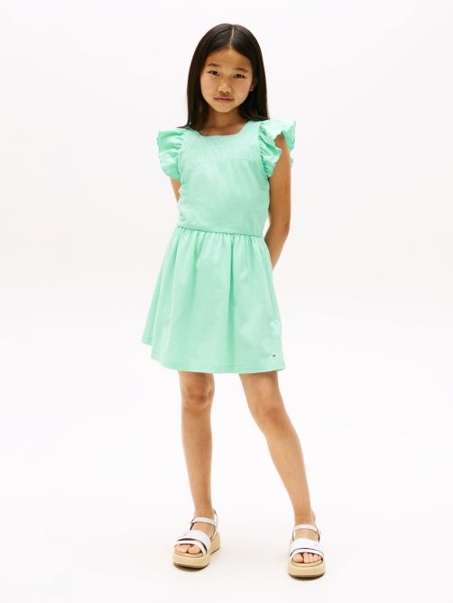 Textured Knit Fit and Flare Dress