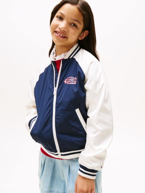 Back Logo Relaxed Bomber Jacket