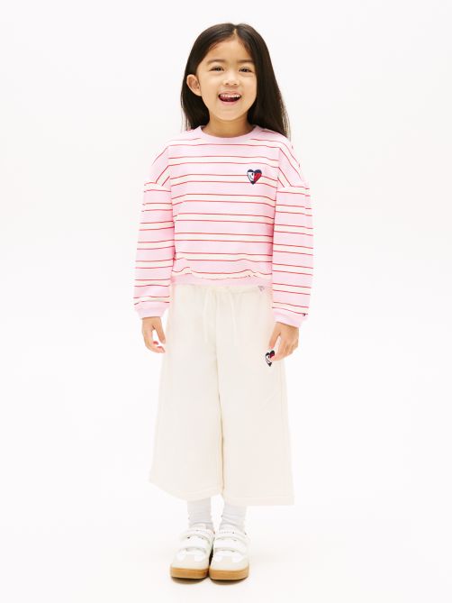 Smiley Flag Relaxed Culotte Leg Joggers