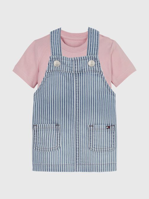 Stretch Dungarees 2-Piece Set