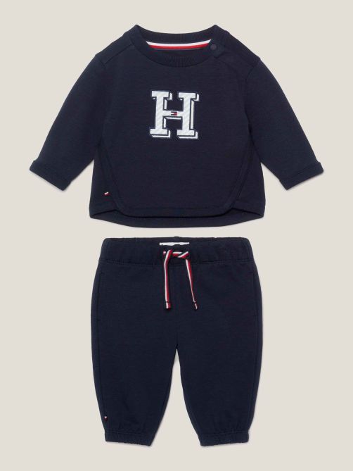 Ithaca Stripe Logo Sweatshirt and Joggers Set