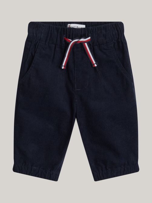 Corduroy Drawstring Cargo Trousers