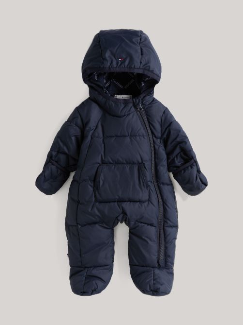 بدلة تزلج مبطنة مع غطاء للرأس