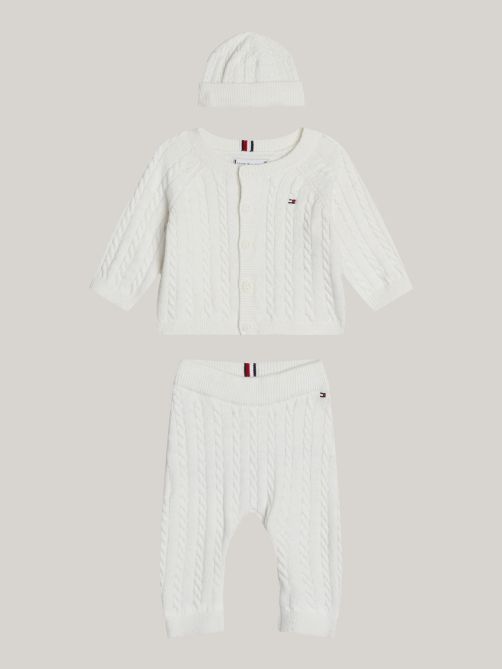 Cable Knit Three-Piece Gift Set