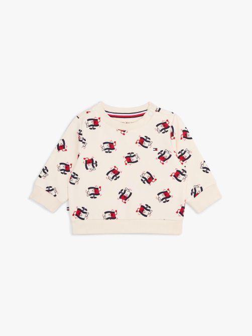 Print Crew Neck Sweatshirt