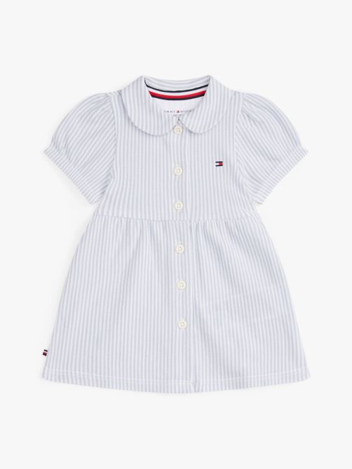 فستان بأكمام قصيرة مخطط إيثاكا