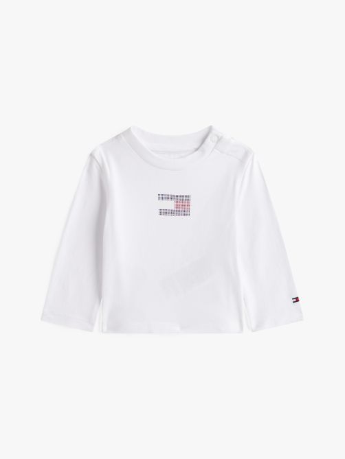 Diamanté Flag Long Sleeve T-Shirt