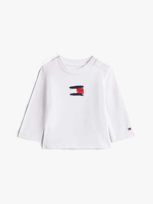 Diamanté Flag Long Sleeve T-Shirt