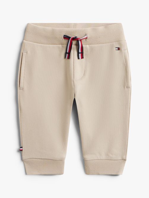 بنطلون رياضي برباط مزين بشريط التوقيع